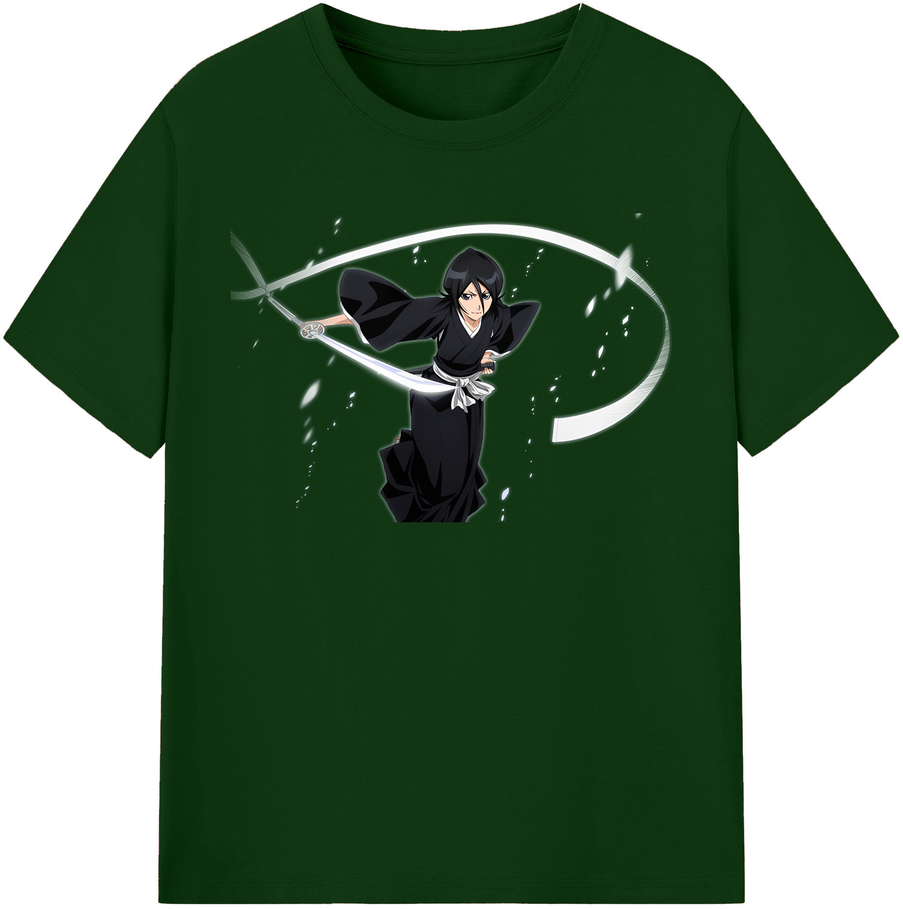 （画像用） ブリーチ 朽木ルキア BLEACH Kuchiki Rukia 綿100％半袖Tシャツ（フロントプリント）